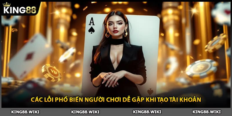 Các lỗi phổ biến người chơi dễ gặp khi đăng ký King88